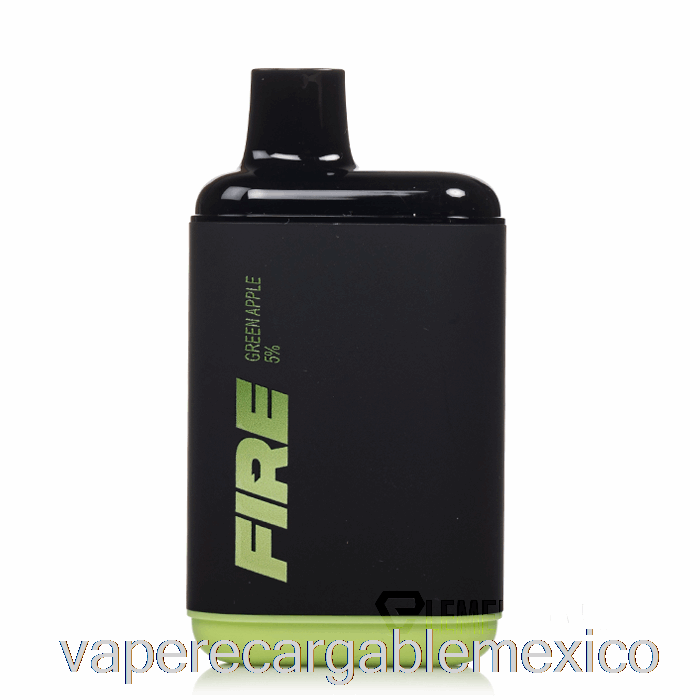 Vape Recargable Fire Xl 6000 Desechable Manzana Verde